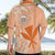 Kanaka Maoli Tropical Flowers with Kakau Tribal Hawaiian Shirt Peach Fuzz Color LT03 - Polynesian Pride