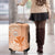 Kanaka Maoli Tropical Flowers with Kakau Tribal Luggage Cover Peach Fuzz Color LT03 - Polynesian Pride