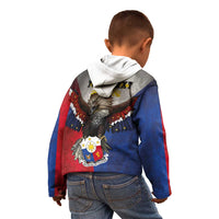 Custom Philippines World Champion Boxing Kid Hoodie Eagle-Grunge Design - Polynesian Pride