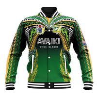 Custom Cook Islands Rugby League Baseball Jacket Avaiki Tatau Tribal Motifs Black Color - Polynesian Pride