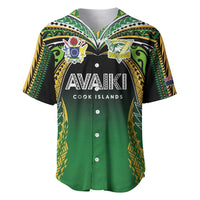 Custom Cook Islands Rugby League Baseball Jersey Avaiki Tatau Tribal Motifs Black Color - Polynesian Pride