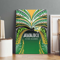 Cook Islands Rugby League Canvas Wall Art Avaiki Tatau Tribal Motifs Black Color - Polynesian Pride