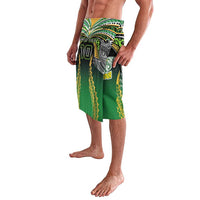 Custom Cook Islands Rugby League Lavalava Avaiki Tatau Tribal Motifs Black Color - Polynesian Pride