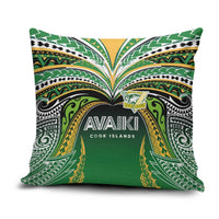 Cook Islands Rugby League Pillow Cover Avaiki Tatau Tribal Motifs Black Color - Polynesian Pride