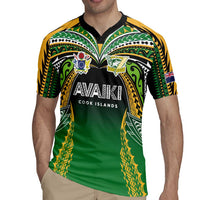 Custom Cook Islands Rugby League Rugby Jersey Avaiki Tatau Tribal Motifs Black Color - Polynesian Pride