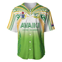 Custom Cook Islands Rugby League Baseball Jersey Avaiki Tatau Tribal Motifs White Color - Polynesian Pride