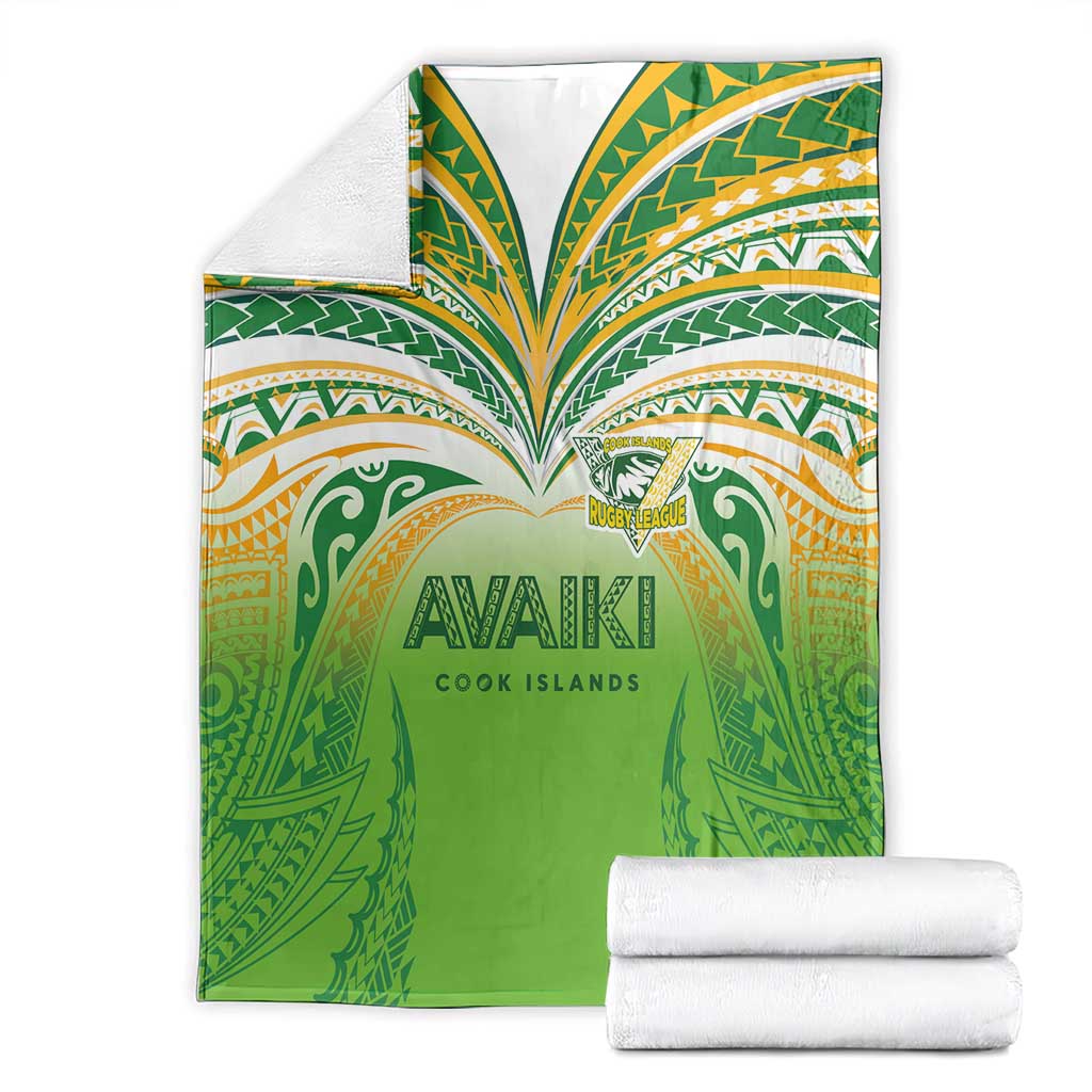 Cook Islands Rugby League Blanket Avaiki Tatau Tribal Motifs White Color - Polynesian Pride