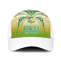 Cook Islands Rugby League Mesh Trucker Cap Avaiki Tatau Tribal Motifs White Color - Polynesian Pride