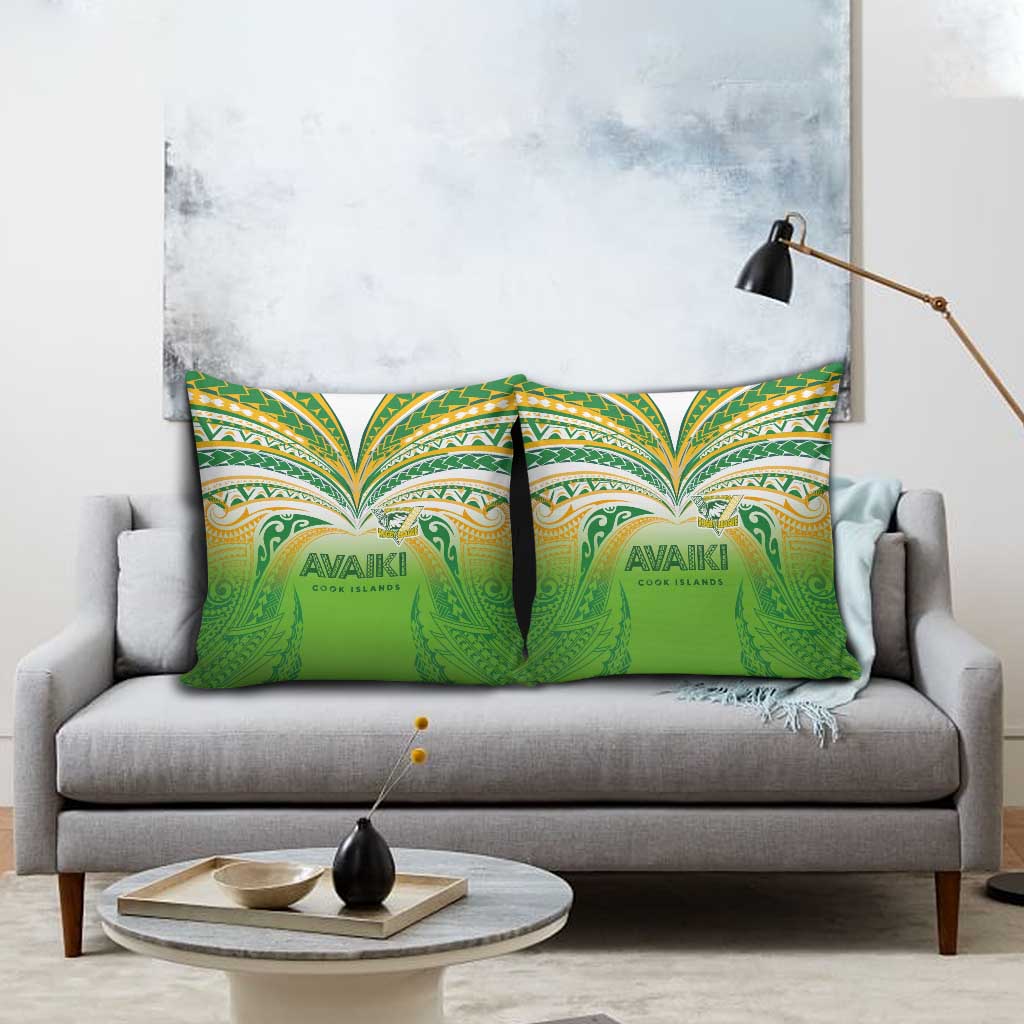 Cook Islands Rugby League Pillow Cover Avaiki Tatau Tribal Motifs White Color - Polynesian Pride