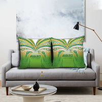 Cook Islands Rugby League Pillow Cover Avaiki Tatau Tribal Motifs White Color - Polynesian Pride