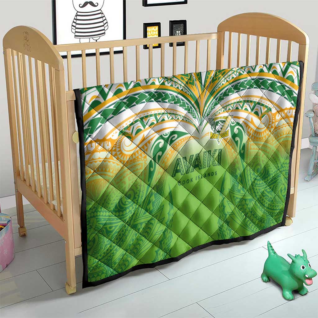 Cook Islands Rugby League Quilt Avaiki Tatau Tribal Motifs White Color - Polynesian Pride