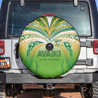 Cook Islands Rugby League Spare Tire Cover Avaiki Tatau Tribal Motifs White Color - Polynesian Pride
