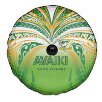 Cook Islands Rugby League Spare Tire Cover Avaiki Tatau Tribal Motifs White Color - Polynesian Pride