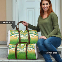 Cook Islands Rugby League Travel Bag Avaiki Tatau Tribal Motifs White Color - Polynesian Pride