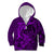 Polynesian Dolphin Valentine Day Kid Hoodie Hibiscus and Tribal Tattoo Purple Style LT03 Zip Hoodie Purple - Polynesian Pride