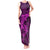 Polynesian Dolphin Valentine Day Tank Maxi Dress Hibiscus and Tribal Tattoo Pink Style LT03 Women Pink - Polynesian Pride