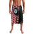 Red Taniko Motif Aotearoa Manaia and Silver Fern Lavalava