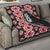 Red Taniko Motif Aotearoa Manaia and Silver Fern Quilt