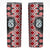 Red Taniko Motif Aotearoa Manaia and Silver Fern Skinny Tumbler