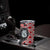 Red Taniko Motif Aotearoa Manaia and Silver Fern Tumbler Cup