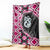 Pink Taniko Motif Aotearoa Manaia and Silver Fern Blanket