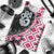 Pink Taniko Motif Aotearoa Manaia and Silver Fern Men Tank Top