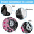Pink Taniko Motif Aotearoa Manaia and Silver Fern Spare Tire Cover