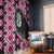 Pink Taniko Motif Aotearoa Manaia and Silver Fern Window Curtain