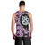 Purple Taniko Motif Aotearoa Manaia and Silver Fern Men Tank Top