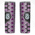 Purple Taniko Motif Aotearoa Manaia and Silver Fern Skinny Tumbler