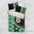 Green Taniko Motif Aotearoa Manaia and Silver Fern Bedding Set