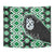 Green Taniko Motif Aotearoa Manaia and Silver Fern Tapestry