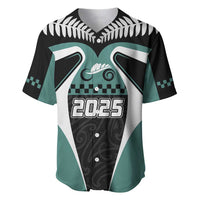 Custom New Zealand Bicycle 2025 Baseball Jersey LT03 Black-Teal - Polynesian Pride