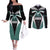 Custom New Zealand Bicycle 2025 Couples Matching Off The Shoulder Long Sleeve Dress and Long Sleeve Button Shirt