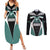 Custom New Zealand Bicycle 2025 Couples Matching Summer Maxi Dress and Long Sleeve Button Shirt
