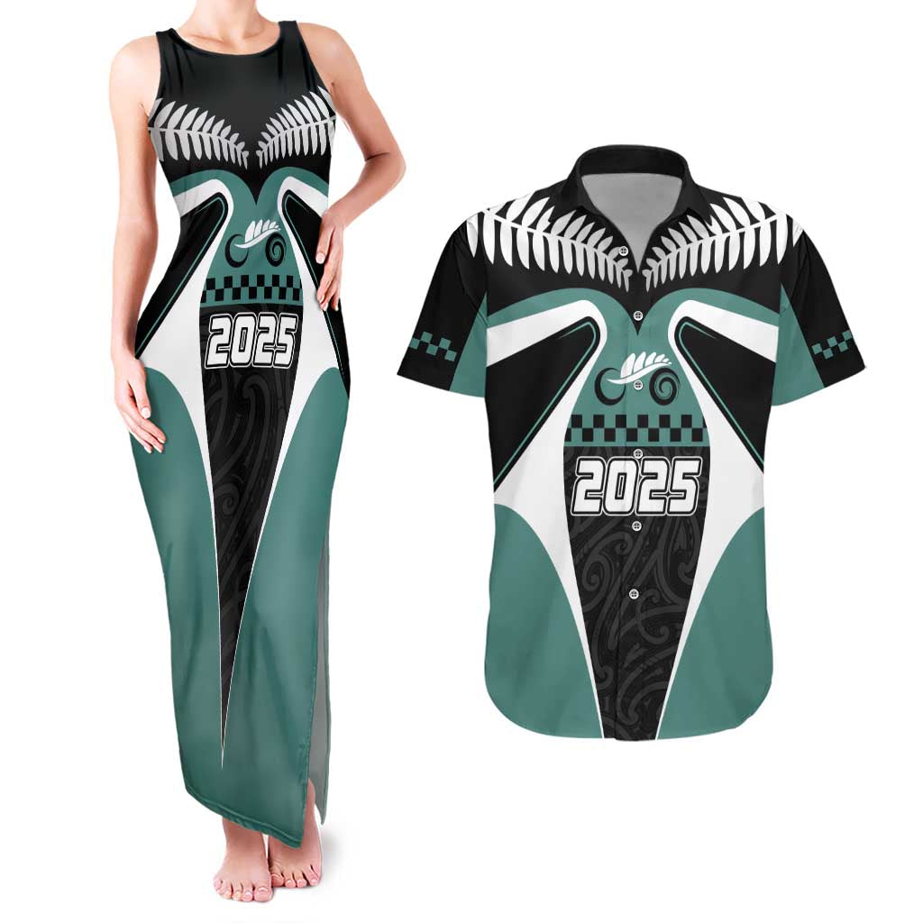 Custom New Zealand Bicycle 2025 Couples Matching Tank Maxi Dress and Hawaiian Shirt