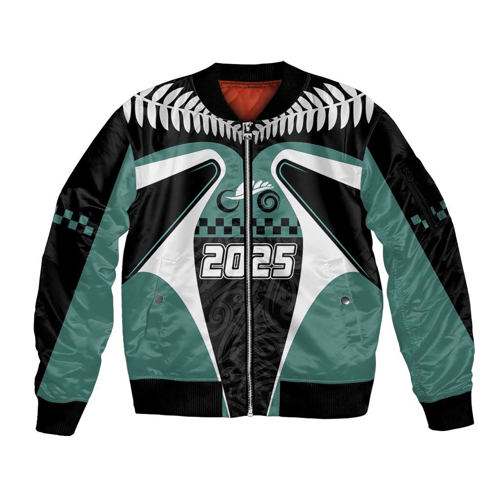 Custom New Zealand Bicycle 2025 Sleeve Zip Bomber Jacket