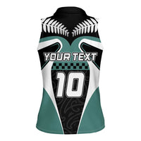 Custom New Zealand Bicycle 2025 Women Sleeveless Polo Shirt