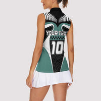 Custom New Zealand Bicycle 2025 Women Sleeveless Polo Shirt
