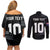 Custom New Zealand Football-Towards World Cup 2026 Couples Matching Off Shoulder Short Dress and Long Sleeve Button Shirt