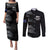Custom New Zealand Football-Towards World Cup 2026 Couples Matching Puletasi and Long Sleeve Button Shirt
