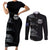 Custom New Zealand Football-Towards World Cup 2026 Couples Matching Short Sleeve Bodycon Dress and Long Sleeve Button Shirt