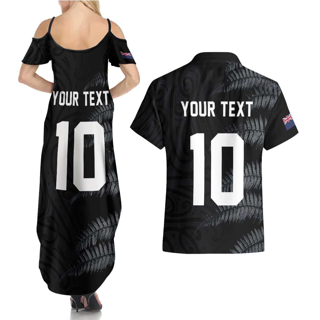 Custom New Zealand Football-Towards World Cup 2026 Couples Matching Summer Maxi Dress and Hawaiian Shirt