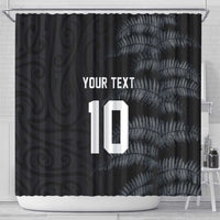 Custom New Zealand Football-Towards World Cup 2026 Shower Curtain LT03 - Polynesian Pride