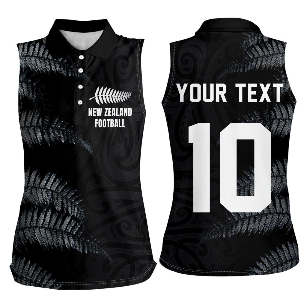 Custom New Zealand Football-Towards World Cup 2026 Women Sleeveless Polo Shirt
