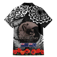 New Zealand and Cook Islands ANZAC Day Family Matching Mermaid Dress and Hawaiian Shirt Gallipoli Lest We Forget Tatau Art Tribal and Maori Tattoo with Fern