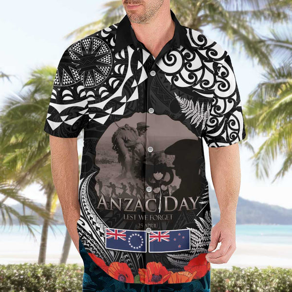 New Zealand Hawaiian Shirt Lest We Forget Maori Tattoo