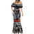 New Zealand and Cook Islands ANZAC Day Mermaid Dress Gallipoli Lest We Forget Tatau Art Tribal and Maori Tattoo with Fern
