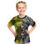 New Zealand and Cook Islands Together Kid T Shirt Tatau Art Tribal Pattern-Maori Tattoo with Fern and Paua Shell