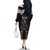 Aotearoa Toitu Te Tiriti-Maori Taniwha Family Matching Off The Shoulder Long Sleeve Dress and Hawaiian Shirt Toitu Te Whenua Toitu Te Reo Maori